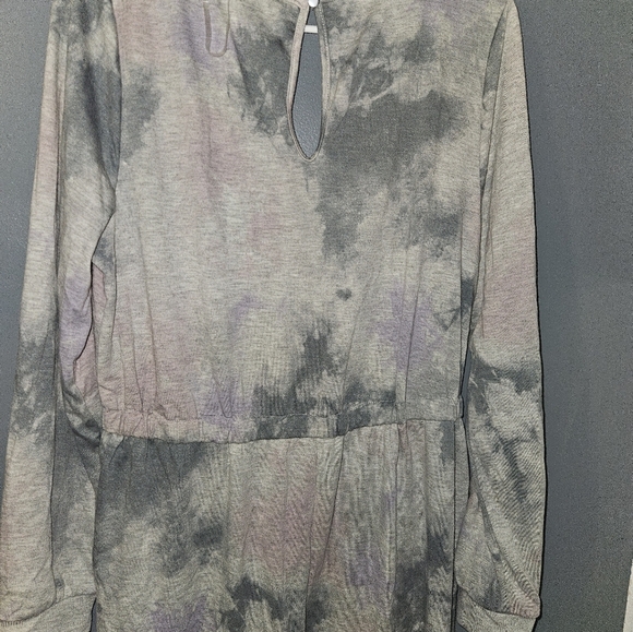 Lily Rose Womans Long Sleeve Tie-dyed  Jumpsuit Size L - Picture 9 of 15